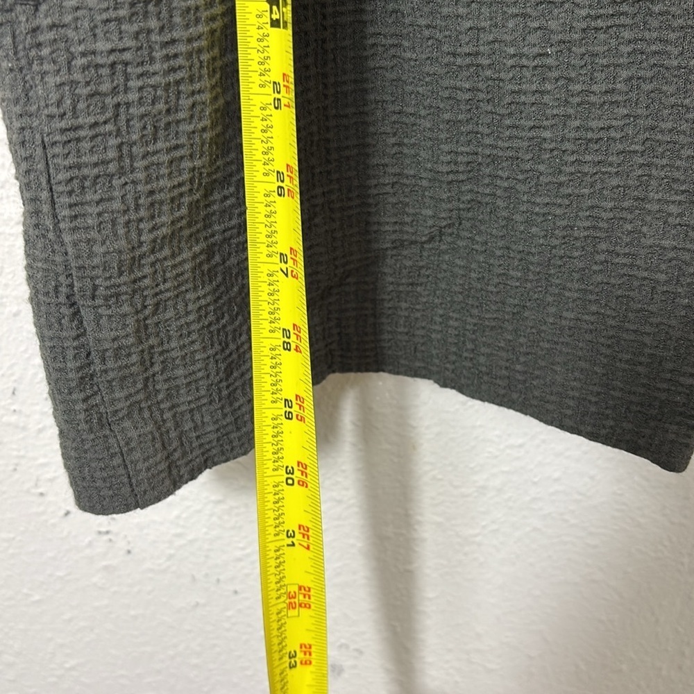 Eileen Fisher Cotton / Tencel Stretch Basket Shawel Collar Cardigan sz Large - Picture 7 of 8